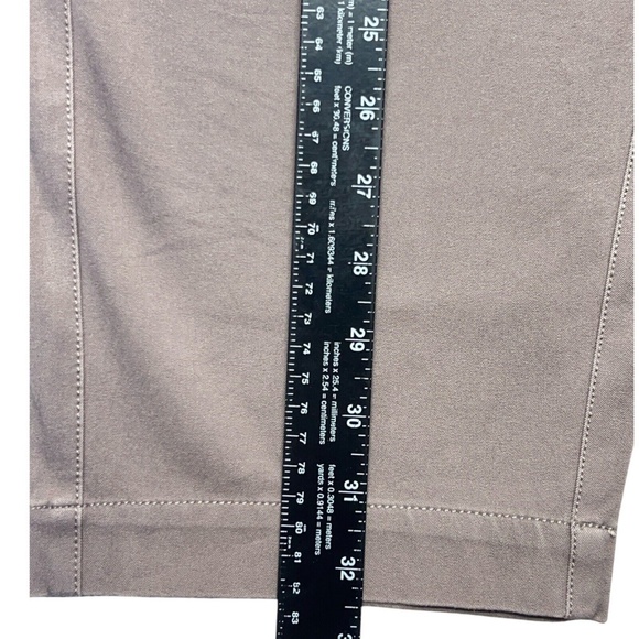 EILEEN FISHER Pants Women Beige XL Stretch Organic Cotton Twill Crop Straight - Picture 11 of 12
